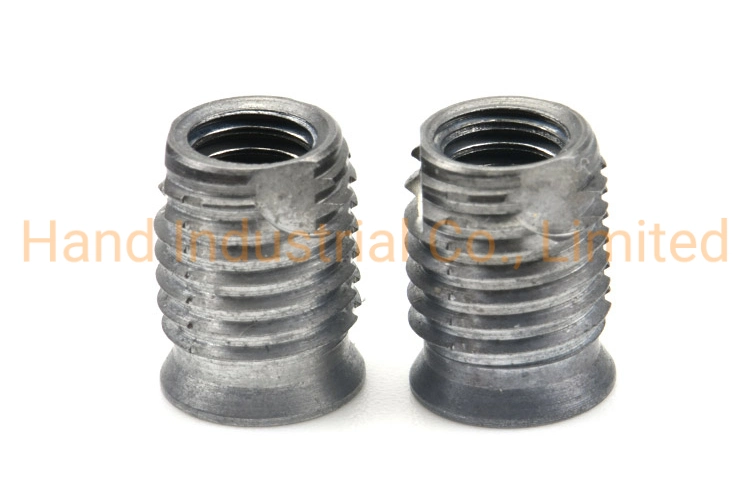 Custom Carbon Steel M5 M6 M8 Cut Tail Self Tapping Threaded Insert