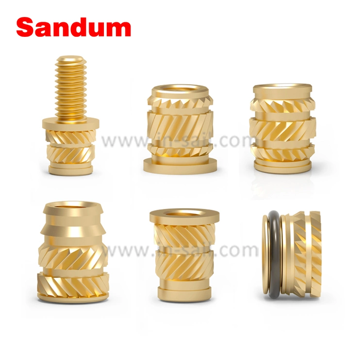 M5 Stainless Steel 303 316L Threaded Insert Heat Staking, Brass Inserts for Plastic Injection